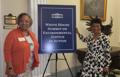 Vernice Miller-Travis speaks at the first ever White House Summit on Environmental Justice in Action event